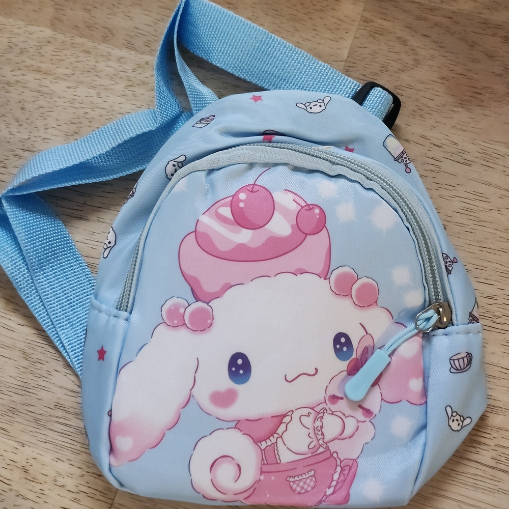 Kawaii Blue Bunny Mini Backpack Purse